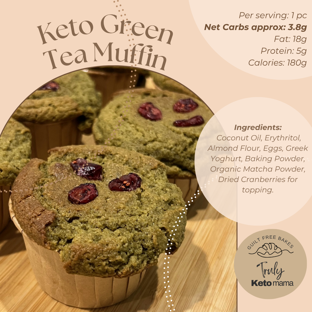 Keto Green Tea Muffins (pack of 6)