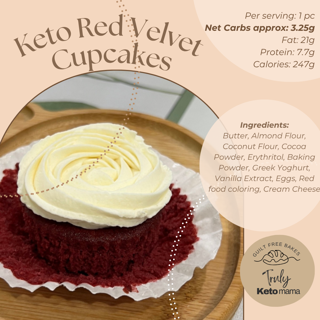 Keto Red Velvet Cupcakes (pack of 6)