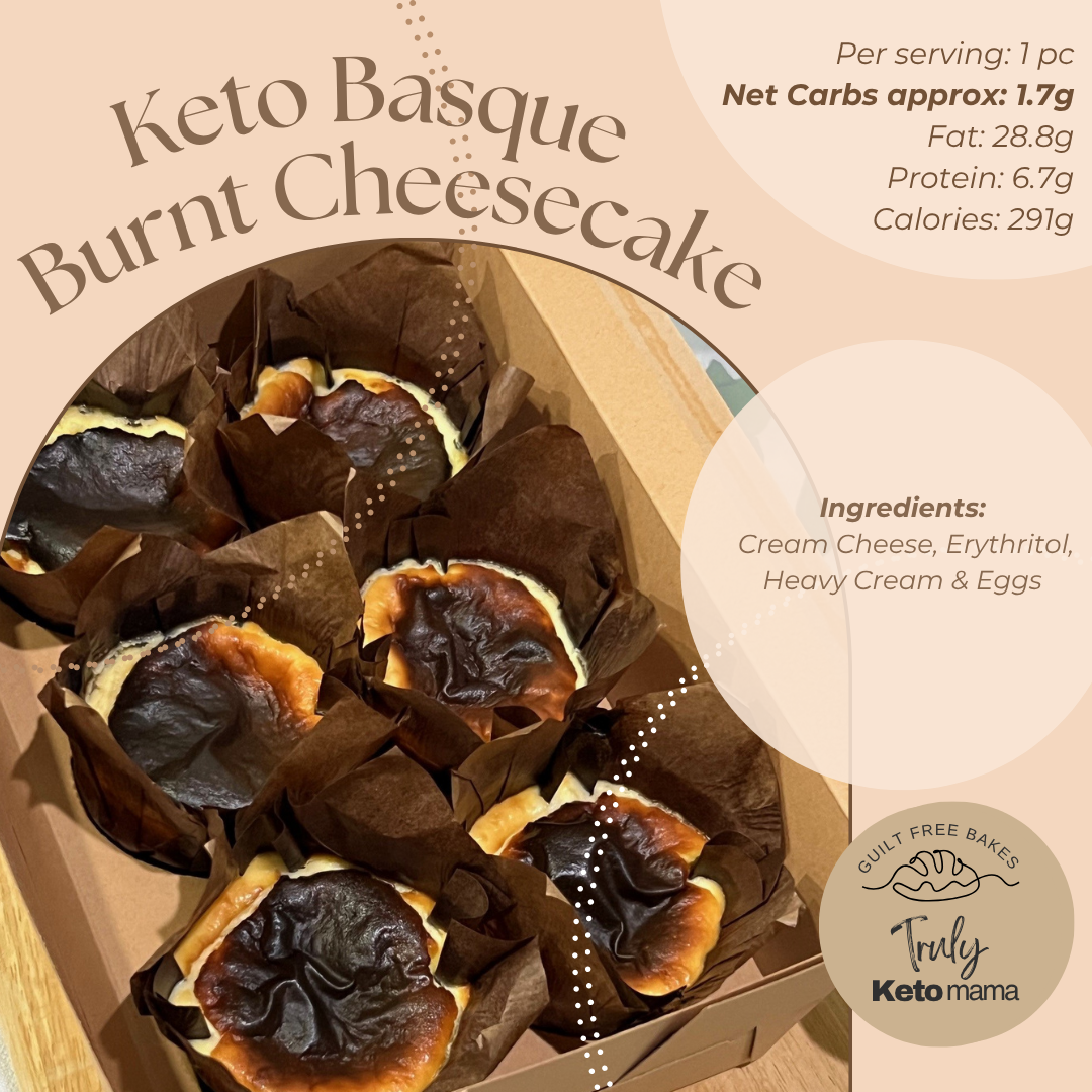 Keto Basque Burnt Cheesecake (pack of 6)