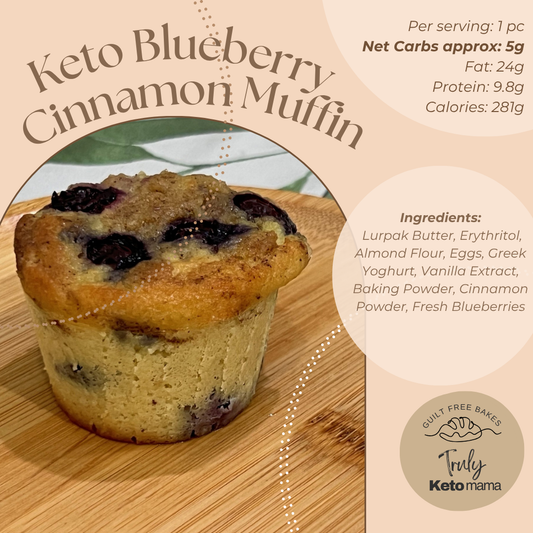 Keto Blueberry Muffins (pack of 6)