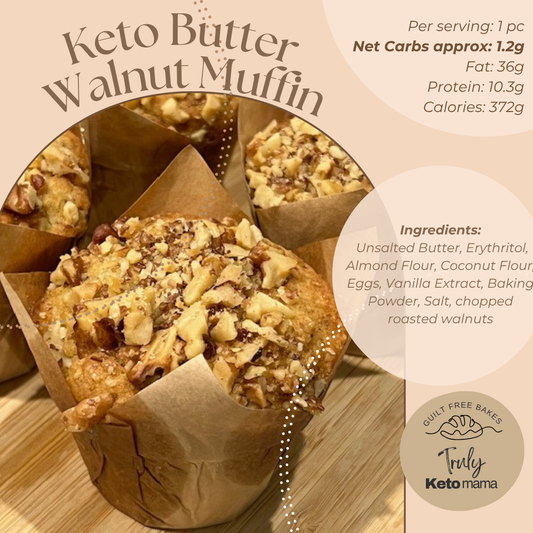 Keto Butter Walnut Muffins (pack of 6)