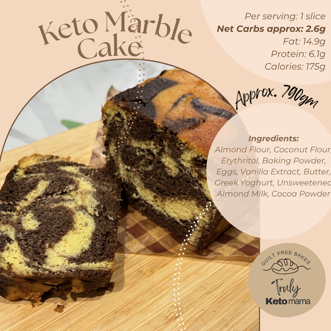 Keto Marble Cake (approx 790gm) (loaf)